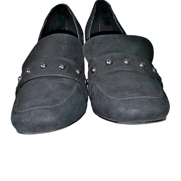 DONALD J. Pliner Loafers Leather Studded Heeled - Picture 9 of 11